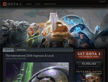 Tablet Screenshot of br.dota2.com