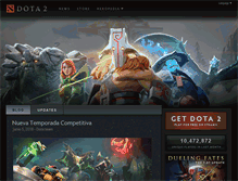 Tablet Screenshot of es.dota2.com