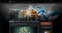 Desktop Screenshot of fr.dota2.com