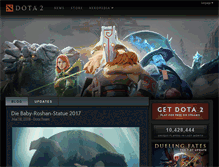 Tablet Screenshot of de.dota2.com